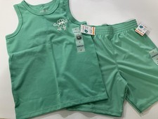 Garanimals Boys Size 4T Graphic Jersey Tank  Poly Short Set - New - Green