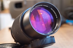 OLYMPUS FIT VIVITAR 75-205mm f3.8 (constant) LENS AND MULTIPLIER. WORKS PERFECT.