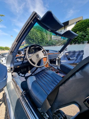 Mercedes R107: 380 SL Cabrio orig. 36.287 ml. Historie silberblau-metallic - Bild 17 von 24
