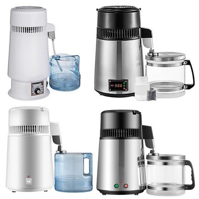 4L Water Distiller Purifier Machine Countertop Stainless Steel Interior
