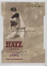 2005 Donruss Studio Heroes of the Hall Gold Die-Cut /25 Nolan Ryan #HH-9 HOF