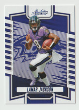 2023 Absolute Football Blue #12 Lamar Jackson - Baltimore Ravens