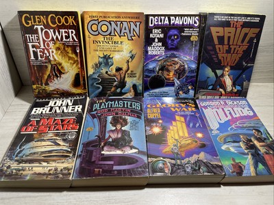 8 Sci-Fi Books PBK Gordon Dickson John Dalmas Fantasy