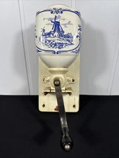 Zassenhaus Dutch Delft Wall Coffee Mill Incomplete