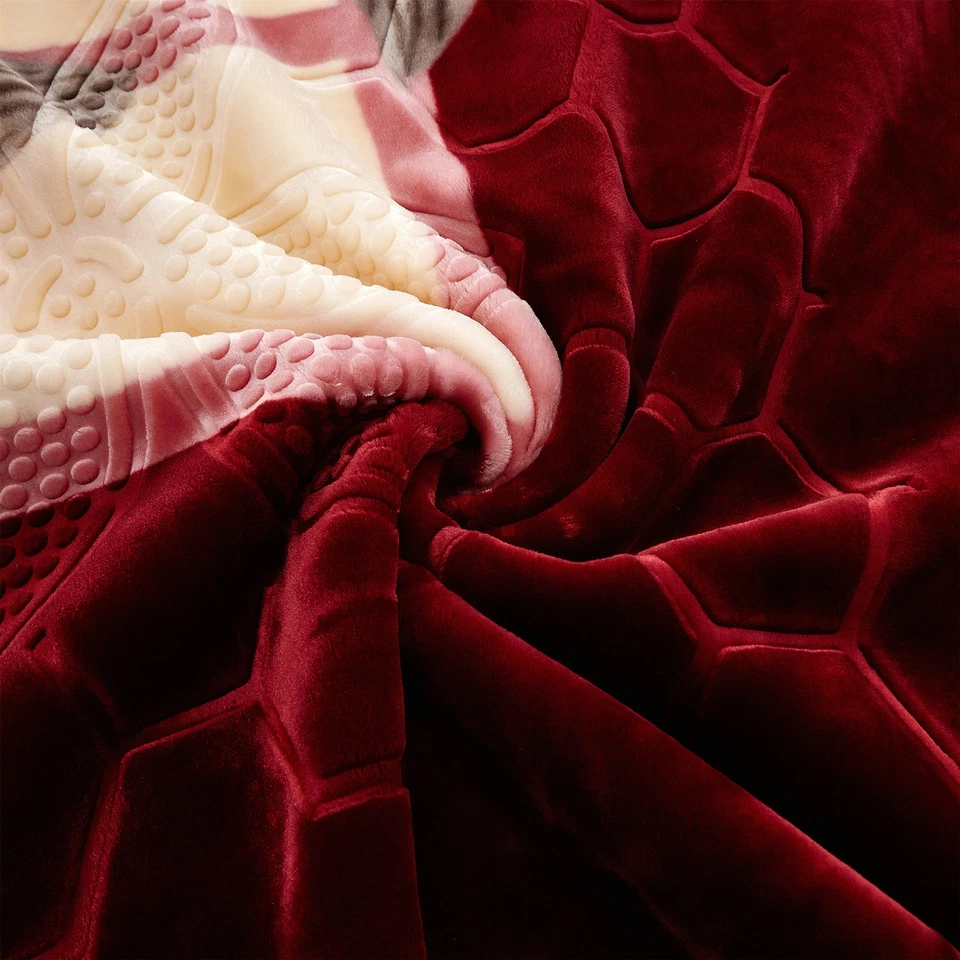 Manta polar visón coreano pesado tamaño king, regalo de Navidad Foto 4 de 4