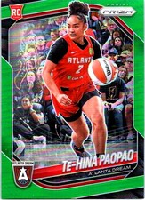 2025 Panini Prizm WNBA #61 Te-Hina Paopao Green Prizms