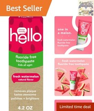 Fresh Watermelon Fluoride Free Kids Toothpaste - 4.2 Oz Tube for Bright Smiles