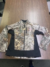 Kings River Jacket Womens Medium M Real Tree Camouflage Scent Zip Shell Horn