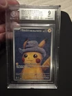 Pokémon Pikachu TCG Grey Felt Hat Promo Beckett 9