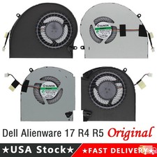 A Pair OEM CPU  GPU Cooling Fan For Dell Alienware 17 R4 R5 P31E ALW17C Laptop