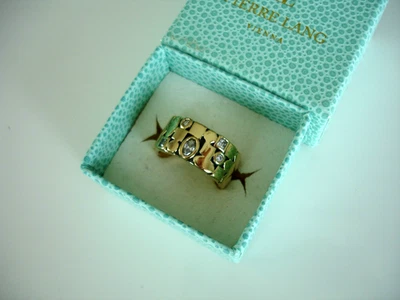Pierre Lang  Ring GO gold Hundertwasser Gr. 8  ( 57 ) 18 mm - Bild 1 von 4