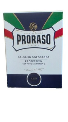 Proraso Balsamo Dopobarba 100ml alkoholfrei - mit Aloe und Vitamin E - Blaue Lin