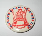 1970 Vancouver Canadians Baseball Booster Club Minor League Souvenir Pin Button