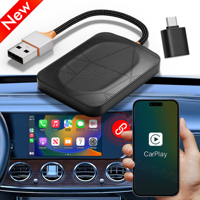 Wireless Carplay AI box Android Auto Adapter Converter with   WIFI