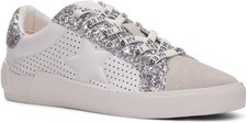 VINTAGE HAVANA Women's Casual Sneaker Rollin, Sparkle, White/Grey Multi - US 5.5