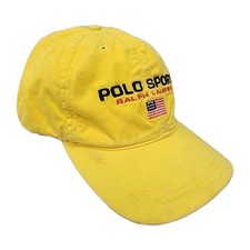 Polo Sport Ralph Lauren Hat Cap Mens Strap Back United States Flag Made In USA
