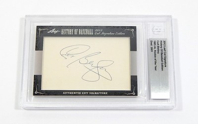 2012 Leaf Cut Signatures History of Baseball Edition ROY Curt Blefary BGS Auto