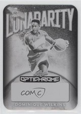 2022 Leaf Optichrome Printing Plate Black Unsigned 1/1 Dominique Wilkins HOF 2q0