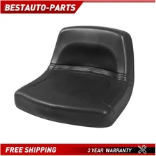New Low Back Lawn Mower Garden Tractor Seat Black US