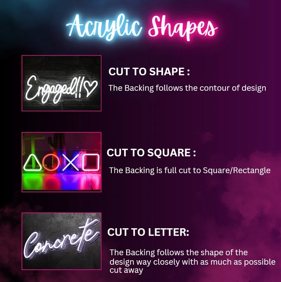 Personalized Neon Sign Custom LED Neon Name Sign Home Decor Logo Business Sign - Image 4 of 4