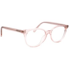 Coach Eyeglasses HC 6138U 5556 Transparent Pink Rounded Cat Eye Frame 52 16 140