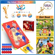 3-in-1 Outdoor Cornhole Set with Balls Bags - Family Yard Game