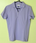 PEBBLE BEACH PERFORMANCE Women's Short Sleeve Golf Polo Shirt LAVENDER Size S — photo 1