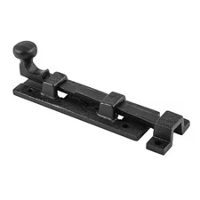 Renovators Supply Cabinet Slide Bolt Latch 4" Wrought Iron Door Slide Bolt Latch