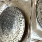 Two 1970 Netherlands 10 Gulden Silver Coins–Nederland Herrijst 1945-1970 – Que — photo 6