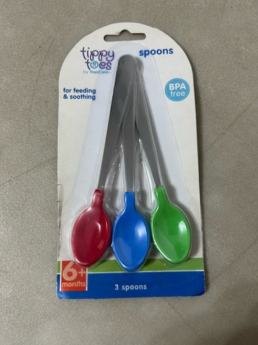New Mam Pacifiers Day/ Night Boys Elephant Silicone Teether Spoons - Picture 4 of 4