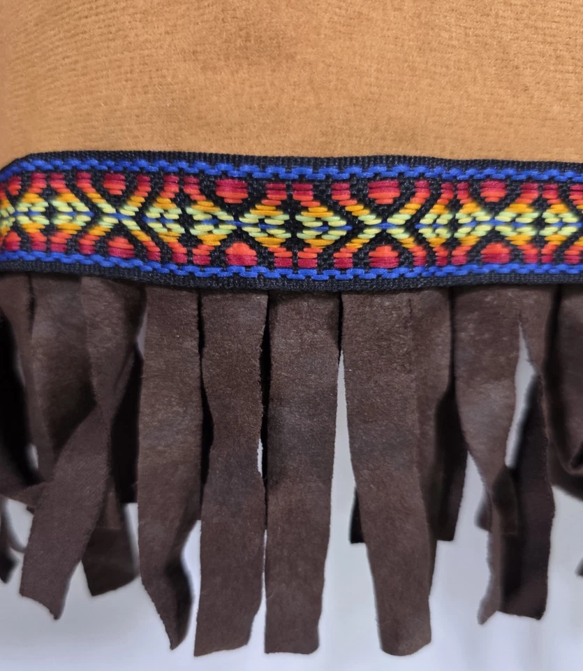 Disfraz Top Vintage Rubíes Indio Flecos Para Niños Talla Grande Hecho en EE. UU. Foto 4 de 4