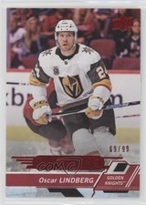 2018-19 Upper Deck Overtime Red Foil 69/99 Oscar Lindberg #35 0c3