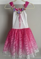 Victoria Dancewear Girls Fuchsia Ballet Costume Halloween Fairy Princess Size LC