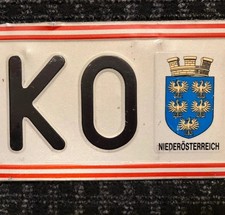 Original Auto Kennzeichen Nummernschild Österreich 🇦🇹 Niederösterreich 1990s 