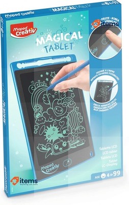 Maped Creativ Magnificent LCD Tablet + Stylet Slate Clear Drawing Black