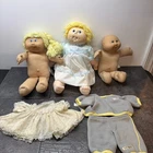 Lot Of  3 Vintage Cabbage Patch Dolls & Clothing..READ