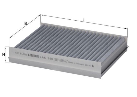 Filter, Innenraumluft LAK 250 Mahle FüR Jaguar-image