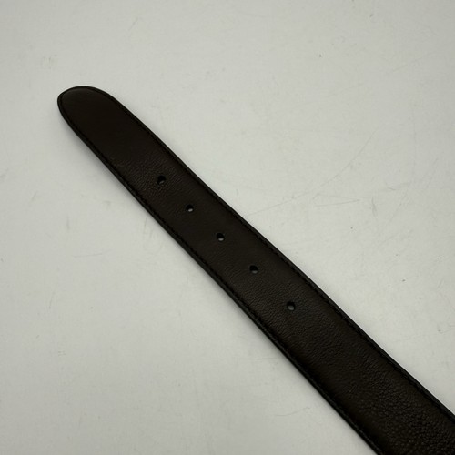 Brioni Belt Brown Leather Gold Brass Buckle Handmade In Italy Size 110/42 - Picture 10 of 12