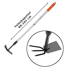 Gartenharke und Hacke Garten Kultivator Teleskop Harke 66-101 cm