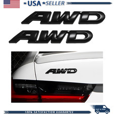 Awd Emblem Sticker 2 Pcs 3d Metal Letter Badge Decal Vehicle Tailgate Side Awd Emblem Sticker 2 Pcs 3d Metal Letter Badge Decal Vehicle Tailgate Side