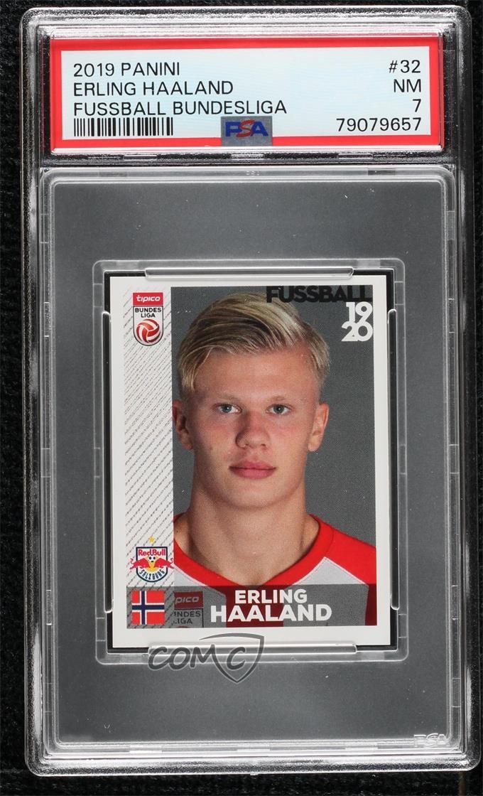 2019-20 Fussball Austrian Bundesliga Album Stickers Erling Haaland Rookie RC 4x9