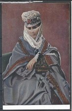 1930 TURKEY CONSTANTINOPLE TURKISH WOMAN VISITING, COSTUME.