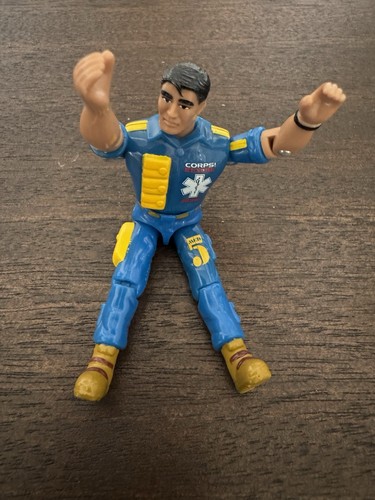 Lanard The Corps Swift Water Rescue 5 Paramedic Action Figure Blue Shirt 1999 - Picture 7 of 12