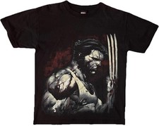 Y2K Marvel Mad Engine Wolverine Graphic Black Shirt Size Medium/Large