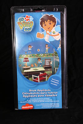 NICK JR GO DIEGO GO ROOM APPLIQUES NEW