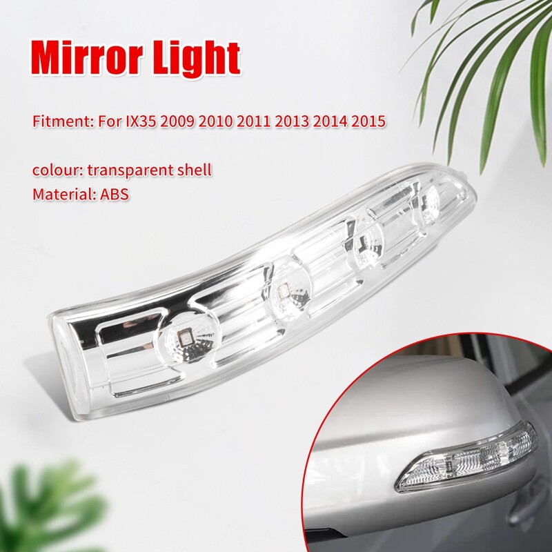 X AUTOHAUX Right Side Mirror Turn Signal Light For Hyundai Tucson 2010-2011, Hyundai Ix35 2010-2014, LED Amber, Part No. 87624-2S200 - View #11