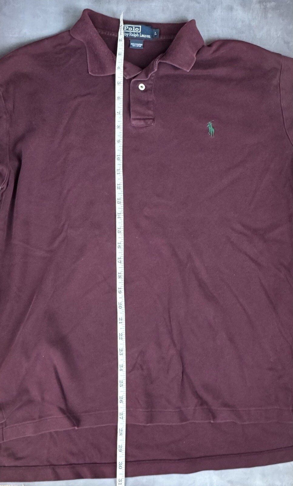 Polo Ralph Lauren Uomo Camicia Pony Grande Borgogna 0072