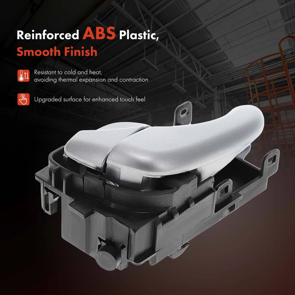 Manija de puerta interior plateada del lado izquierdo del conductor para Nissan Infiniti I35 2002-2004 Foto 3 de 4