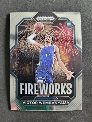 2023 Panini Prizm Draft Picks, Victor Wembanyama, Fireworks, Rookie, # 1