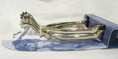 Sprenger Swan Neck Spur w/Dull Rowell in German Silver